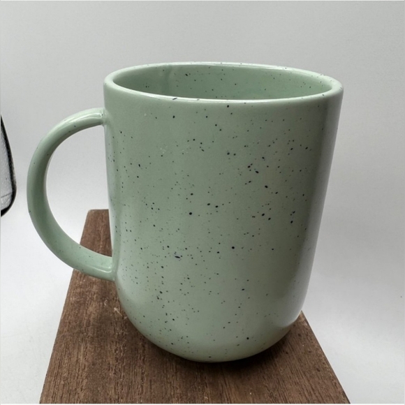 DOTING DOG WHISPERER SPECKLED TEAL GREEN ANTHROPOLOGIE MUG LOVE NEW - Picture 9 of 13